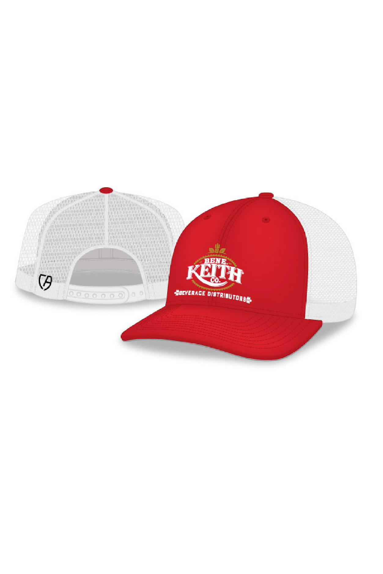 FlexFit 110 Trucker Mesh Back Cap (Red/White) – Ben E Keith Beverage  Uniforms